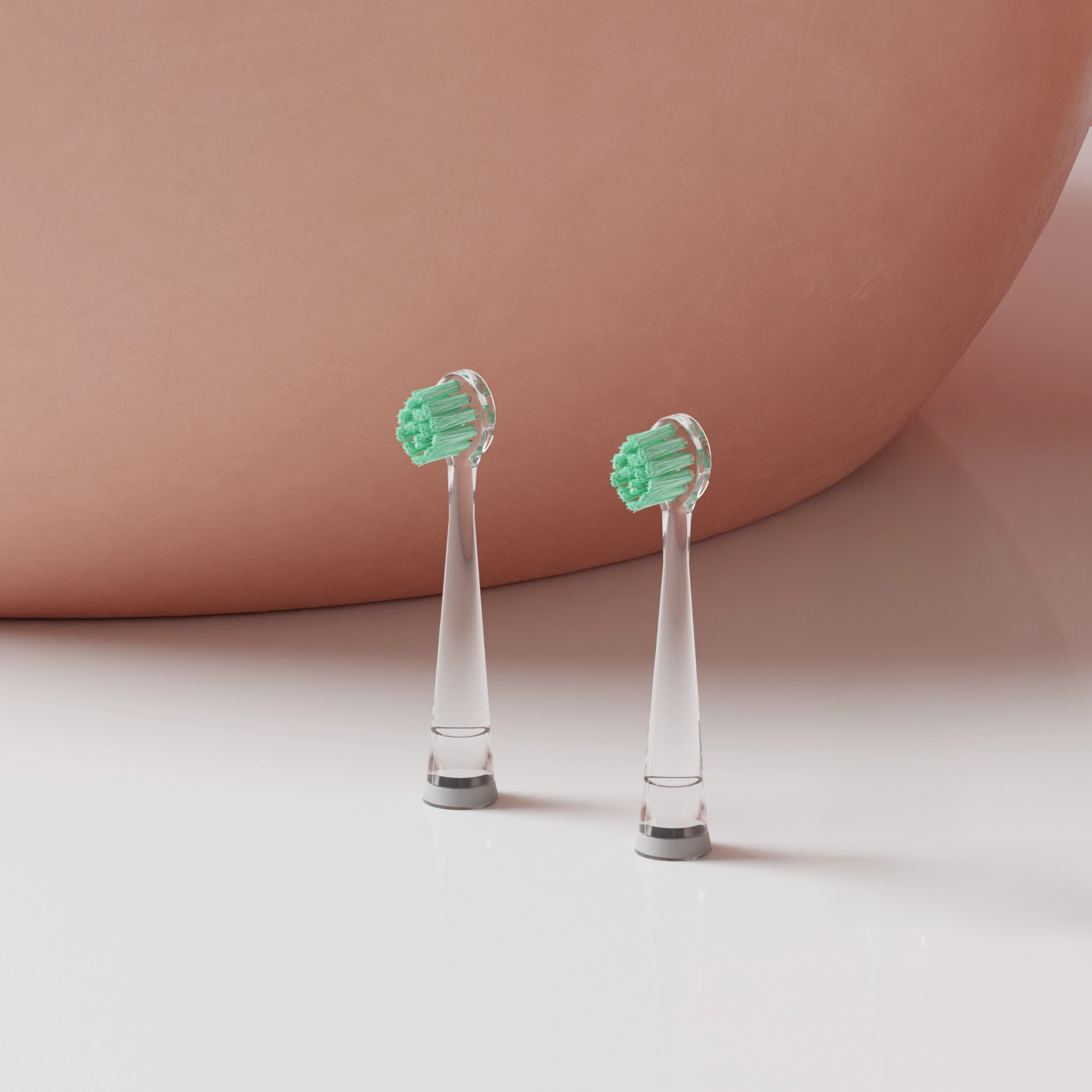 Têtes de brosse à dents NEOBABY vert d'eau -2550Cfp le lot de 2