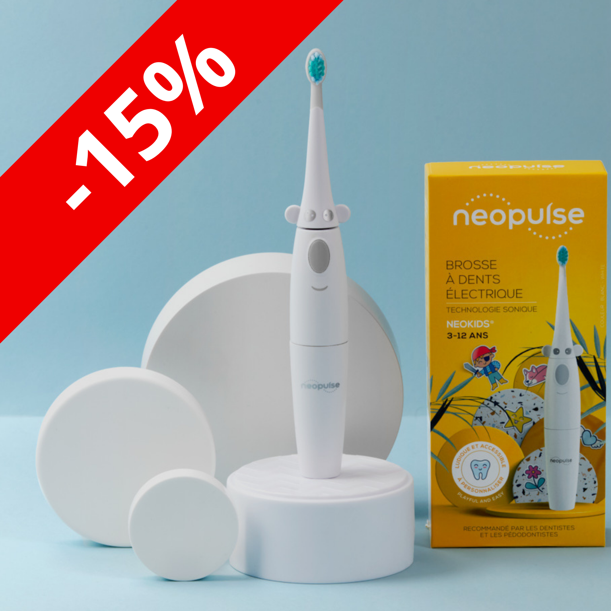Brosse à dents ENFANT NEOKIDS (7 225 Cfp au lieu de 8 500 Cfp)