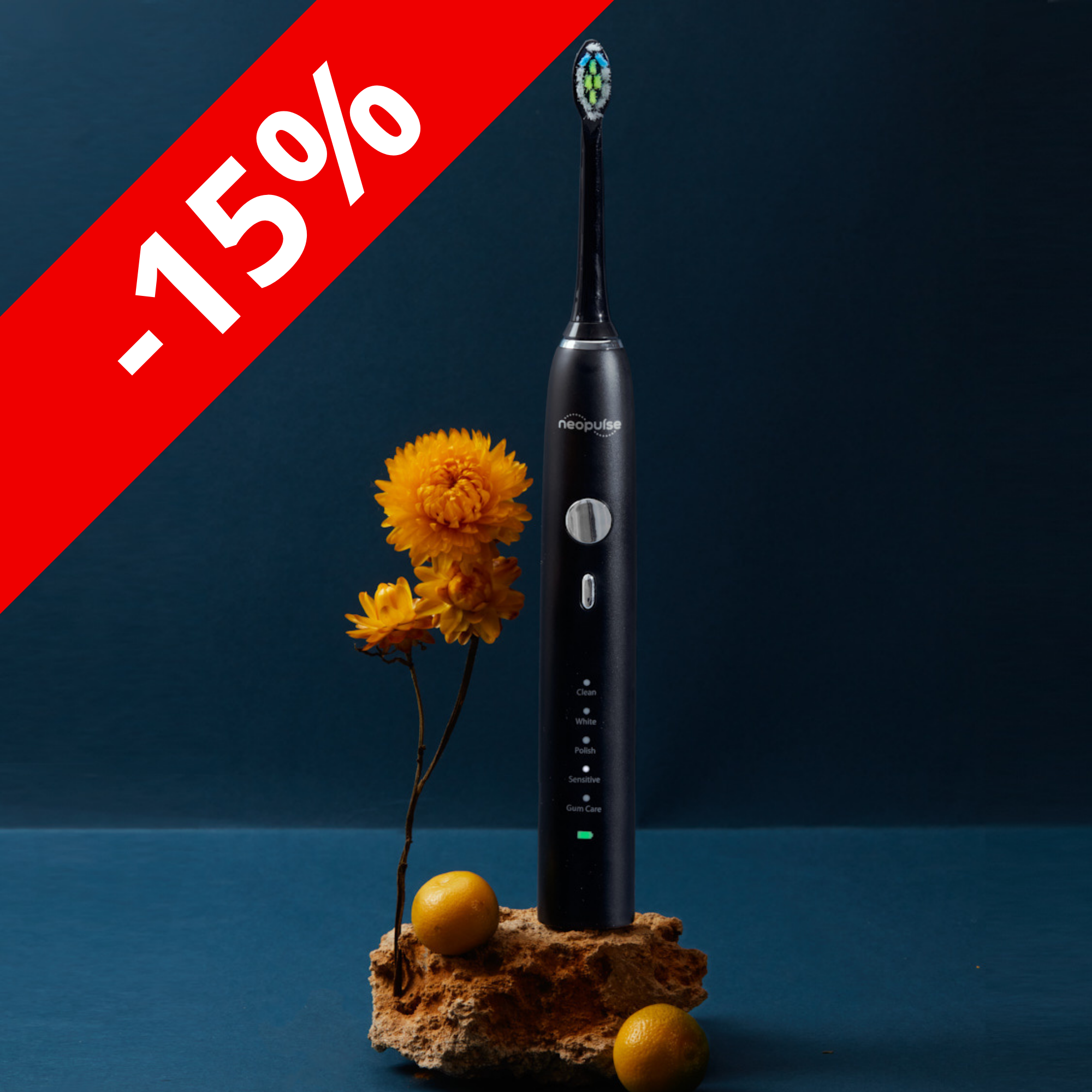 Brosse à dents NEOSONIC Noire (10 880 Cfp au lieu de 12 800 Cfp)