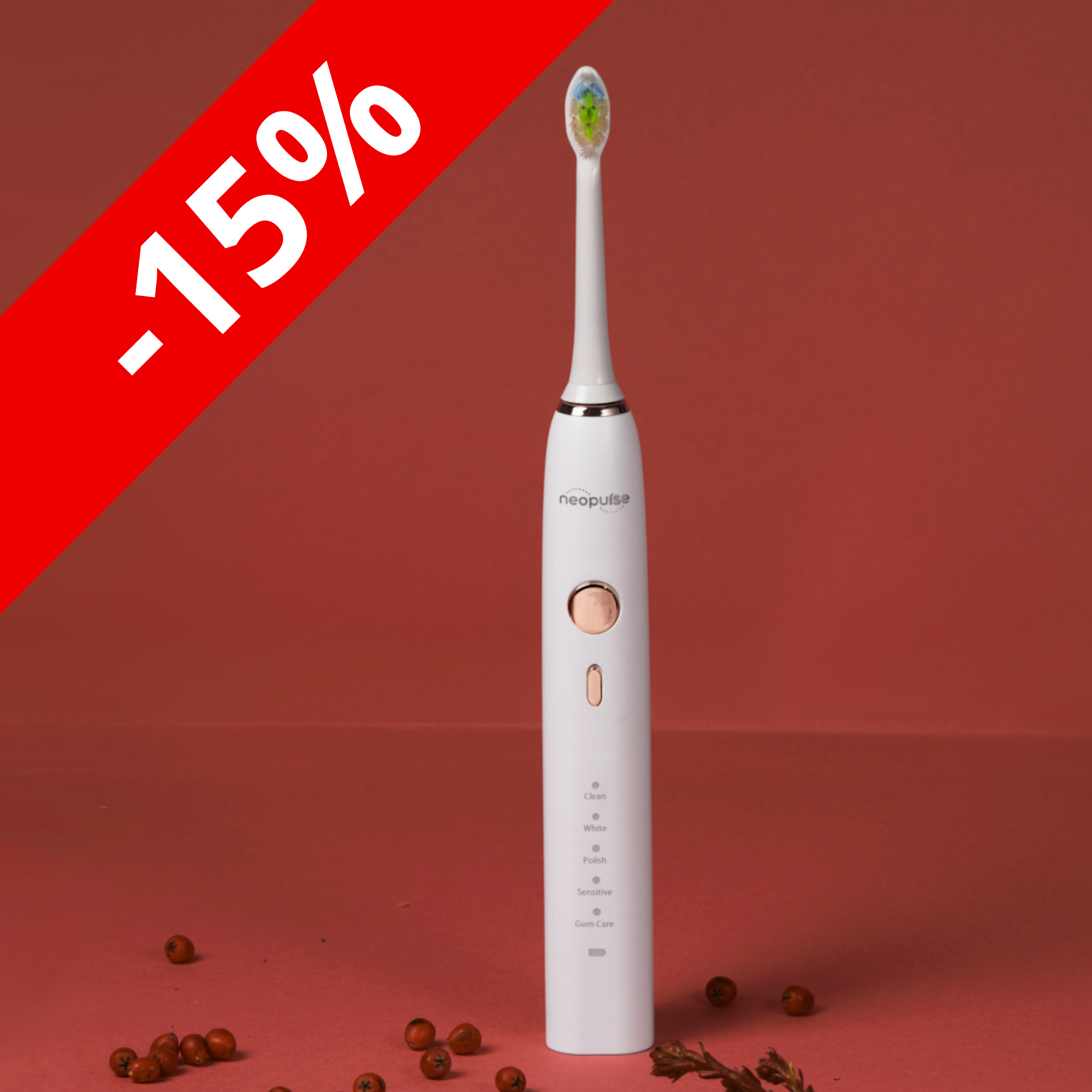 Brosse à dents NEOSONIC Blanche (10 880 Cfp au lieu de 12 800 Cfp)